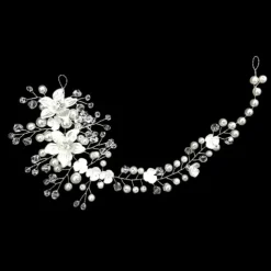 Hair Combs Flowers Headdress Alloy Wedding Party / Evening Wedding Bridal With Imitation Pearl Flower Headpiece Headwear