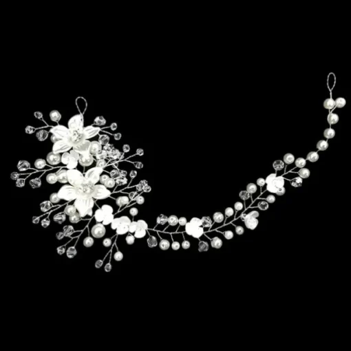 Hair Combs Flowers Headdress Alloy Wedding Party / Evening Wedding Bridal With Imitation Pearl Flower Headpiece Headwear