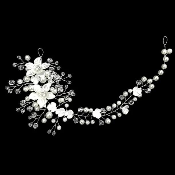 Hair Combs Flowers Headdress Alloy Wedding Party / Evening Wedding Bridal With Imitation Pearl Flower Headpiece Headwear