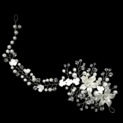 Hair Combs Flowers Headdress Alloy Wedding Party / Evening Wedding Bridal With Imitation Pearl Flower Headpiece Headwear