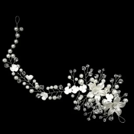 Hair Combs Flowers Headdress Alloy Wedding Party / Evening Wedding Bridal With Imitation Pearl Flower Headpiece Headwear
