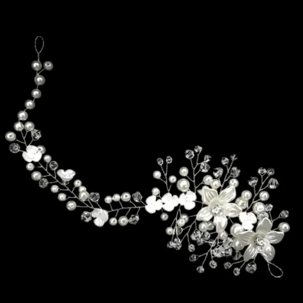 Hair Combs Flowers Headdress Alloy Wedding Party / Evening Wedding Bridal With Imitation Pearl Flower Headpiece Headwear