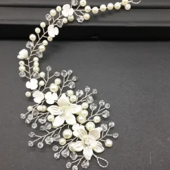 Hair Combs Flowers Headdress Alloy Wedding Party / Evening Wedding Bridal With Imitation Pearl Flower Headpiece Headwear