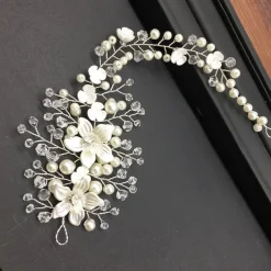 Hair Combs Flowers Headdress Alloy Wedding Party / Evening Wedding Bridal With Imitation Pearl Flower Headpiece Headwear