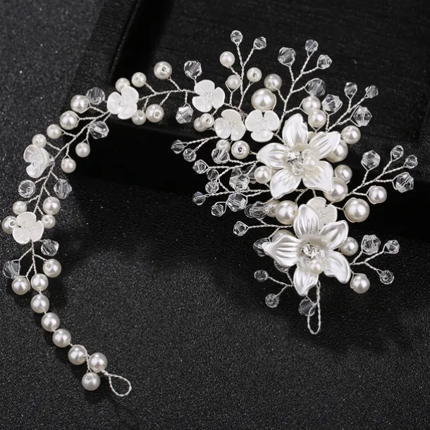 Hair Combs Flowers Headdress Alloy Wedding Party / Evening Wedding Bridal With Imitation Pearl Flower Headpiece Headwear