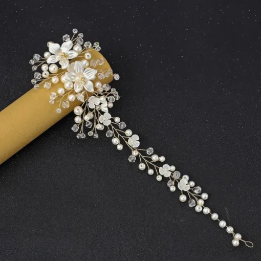 Hair Combs Flowers Headdress Alloy Wedding Party / Evening Wedding Bridal With Imitation Pearl Flower Headpiece Headwear
