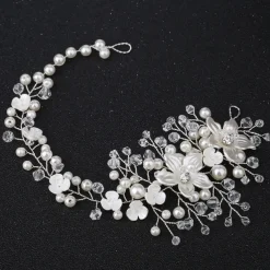 Hair Combs Flowers Headdress Alloy Wedding Party / Evening Wedding Bridal With Imitation Pearl Flower Headpiece Headwear