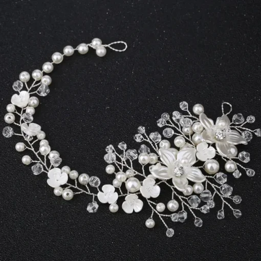 Hair Combs Flowers Headdress Alloy Wedding Party / Evening Wedding Bridal With Imitation Pearl Flower Headpiece Headwear