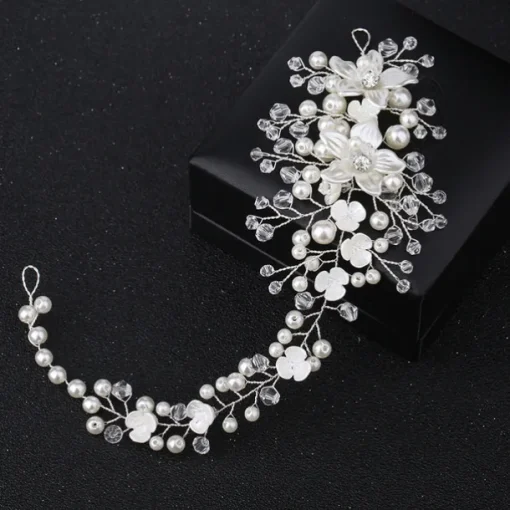 Hair Combs Flowers Headdress Alloy Wedding Party / Evening Wedding Bridal With Imitation Pearl Flower Headpiece Headwear