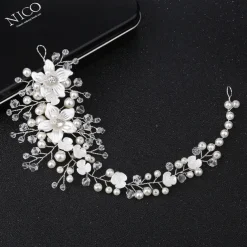 Hair Combs Flowers Headdress Alloy Wedding Party / Evening Wedding Bridal With Imitation Pearl Flower Headpiece Headwear