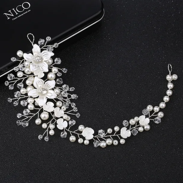Hair Combs Flowers Headdress Alloy Wedding Party / Evening Wedding Bridal With Imitation Pearl Flower Headpiece Headwear