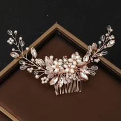 Hair Combs Headdress Hair Accessory Imitation Pearl Rhinestone Wedding Party / Evening Wedding Bridal With Faux Pearl Crystals / Rhinestones Headpiece Headwear