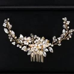 Hair Combs Headdress Hair Accessory Imitation Pearl Rhinestone Wedding Party / Evening Wedding Bridal With Faux Pearl Crystals / Rhinestones Headpiece Headwear