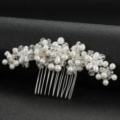 Hair Combs Headdress Headpiece Alloy Wedding Special Occasion Wedding Bridal With Imitation Pearl Crystals / Rhinestones Headpiece Headwear