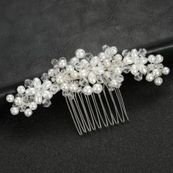 Hair Combs Headdress Headpiece Alloy Wedding Special Occasion Wedding Bridal With Imitation Pearl Crystals / Rhinestones Headpiece Headwear