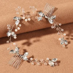 Hair Combs Headdress Headpiece Alloy Wedding Special Occasion Wedding Bridal With Imitation Pearl Crystals / Rhinestones Headpiece Headwear dress to impress