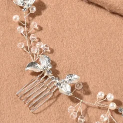 Hair Combs Headdress Headpiece Alloy Wedding Special Occasion Wedding Bridal With Imitation Pearl Crystals / Rhinestones Headpiece Headwear dress to impress