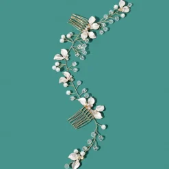 Hair Combs Headdress Headpiece Alloy Wedding Special Occasion Wedding Bridal With Imitation Pearl Crystals / Rhinestones Headpiece Headwear dress to impress