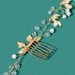 Hair Combs Headdress Headpiece Alloy Wedding Special Occasion Wedding Bridal With Imitation Pearl Crystals / Rhinestones Headpiece Headwear dress to impress