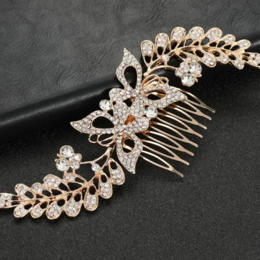 Hair Combs Headdress Headpiece Alloy Wedding Special Occasion Wedding Bridal With Crystals / Rhinestones Headpiece Headwear