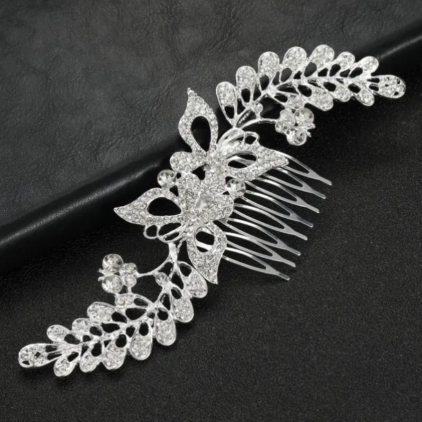 Hair Combs Headdress Headpiece Alloy Wedding Special Occasion Wedding Bridal With Crystals / Rhinestones Headpiece Headwear