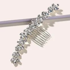Hair Combs Headdress Headpiece Alloy Wedding Special Occasion Wedding Bridal With Crystals / Rhinestones Headpiece Headwear