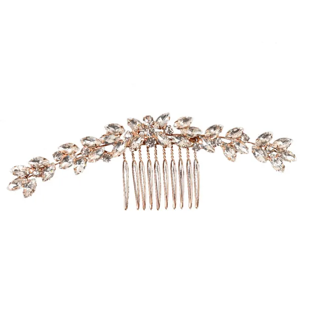 Hair Combs Headdress Headpiece Alloy Wedding Special Occasion Wedding Bridal With Crystals / Rhinestones Headpiece Headwear