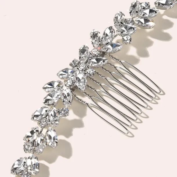 Hair Combs Headdress Headpiece Alloy Wedding Special Occasion Wedding Bridal With Crystals / Rhinestones Headpiece Headwear