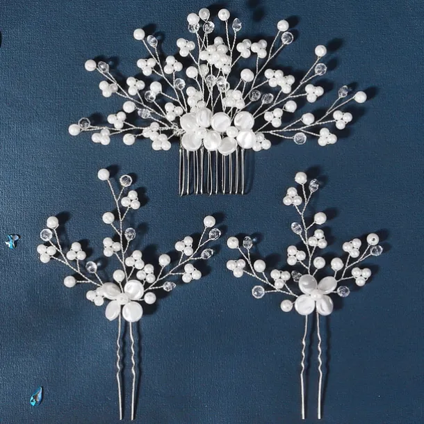 Hair Combs Headpiece Imitation Pearl Alloy Wedding Cocktail Elegant Luxury With Faux Pearl Pure Color Headpiece Headwear