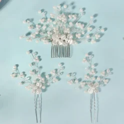 Hair Combs Headpiece Imitation Pearl Alloy Wedding Cocktail Elegant Luxury With Faux Pearl Pure Color Headpiece Headwear