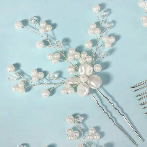 Hair Combs Headpiece Imitation Pearl Alloy Wedding Cocktail Elegant Luxury With Faux Pearl Pure Color Headpiece Headwear