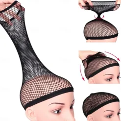 Hair Net for Long Hair Mesh Wig Caps for Women Natural Nude 2 Pieces
