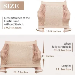 Hair Net for Long Hair Mesh Wig Caps for Women Natural Nude 2 Pieces