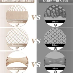 Hair Net for Long Hair Mesh Wig Caps for Women Natural Nude 2 Pieces