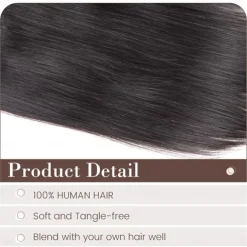 Hair Toppers for Women Real Human Hair, 14 Inch Scalp Line Hair Toppers Hair Pieces for Thinning Hair Parting, 100% Real Human Hair Toppers 1.5