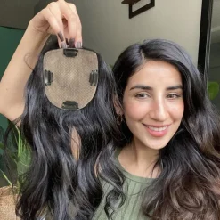 Hair Toppers for Women Real Human Hair with Bangs Molefi Topper Hair Extensions Top Hair Pieces for Thinning Hair Wiglets Premium Remy Hair