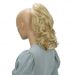 Hairpiece Ponytail Extensions Voluminous Wavy Blond Mix H136