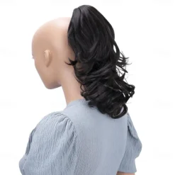 Hairpiece Ponytail Extensions Voluminous Wavy Blond Mix H136