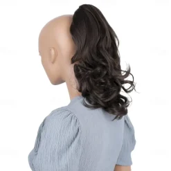 Hairpiece Ponytail Extensions Voluminous Wavy Blond Mix H136