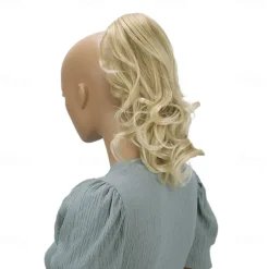 Hairpiece Ponytail Extensions Voluminous Wavy Blond Mix H136