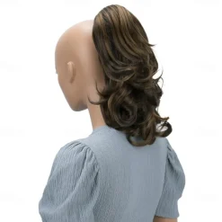 Hairpiece Ponytail Extensions Voluminous Wavy Blond Mix H136