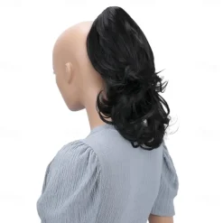 Hairpiece Ponytail Extensions Voluminous Wavy Blond Mix H136