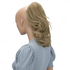 Hairpiece Ponytail Extensions Voluminous Wavy Blond Mix H136