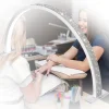 Half Moon Light for Nail Desk, 21.5In/29.5In 39W Nail Arch Lamp with Wire Controller/Remote, 3 Color Modes Nails Tech Lights, Bright Lamps, for Eyebrows/Manicure Led Light