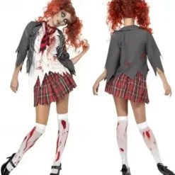 Halloween Blood Socks Carnival Easter Zombie Skeleton Socks Bloody Mary Nurse Blood Socks Skeleton Socks Skeleton Socks Knee Length Socks Halloween Costume and Fabric Role Playing Party Dressing