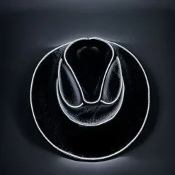 Halloween Christmas EL Wire Light Up Sequin Jazz Hat Adult Neon LED Luminous Festival Party Dress Up Cap For Men and Women