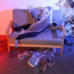 Halloween Decoration Death Skull Big Hanging Ghost Secret Room Haunted House Bar Scene Layout Electric Induction Prop Pendant