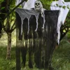Halloween Decoration Hanging Ghost Skull Head Gauze Ghost Face Ghost House Doorway Terror Props Ghost Pendant Courtyard Decoration