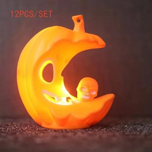 Halloween Decorations Candle Lights Ghost Festival Props Horror Led Skull Pumpkin Lights Luminous Ornament