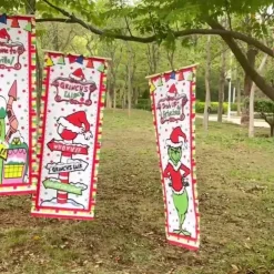 Halloween Decorations Halloween Flags Pumpkin Skeleton Gnome Witch Decoration Flags Ghost Shape Glowing Flag Hanging Flags Halloween Outdoor Indoor Decor Decorative Flags Party Supplies